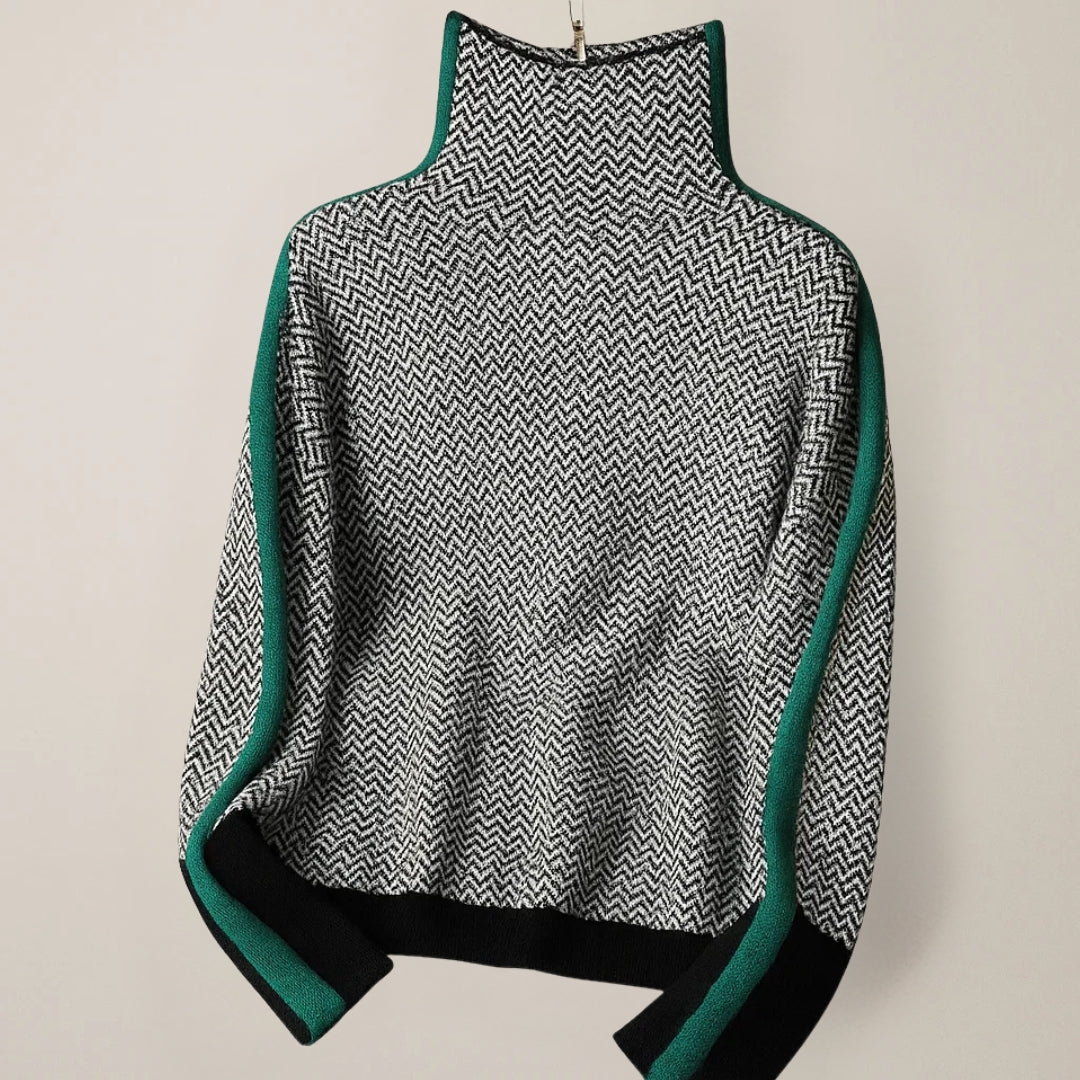 Martina™ | Sweter z wysokim kołnierzem