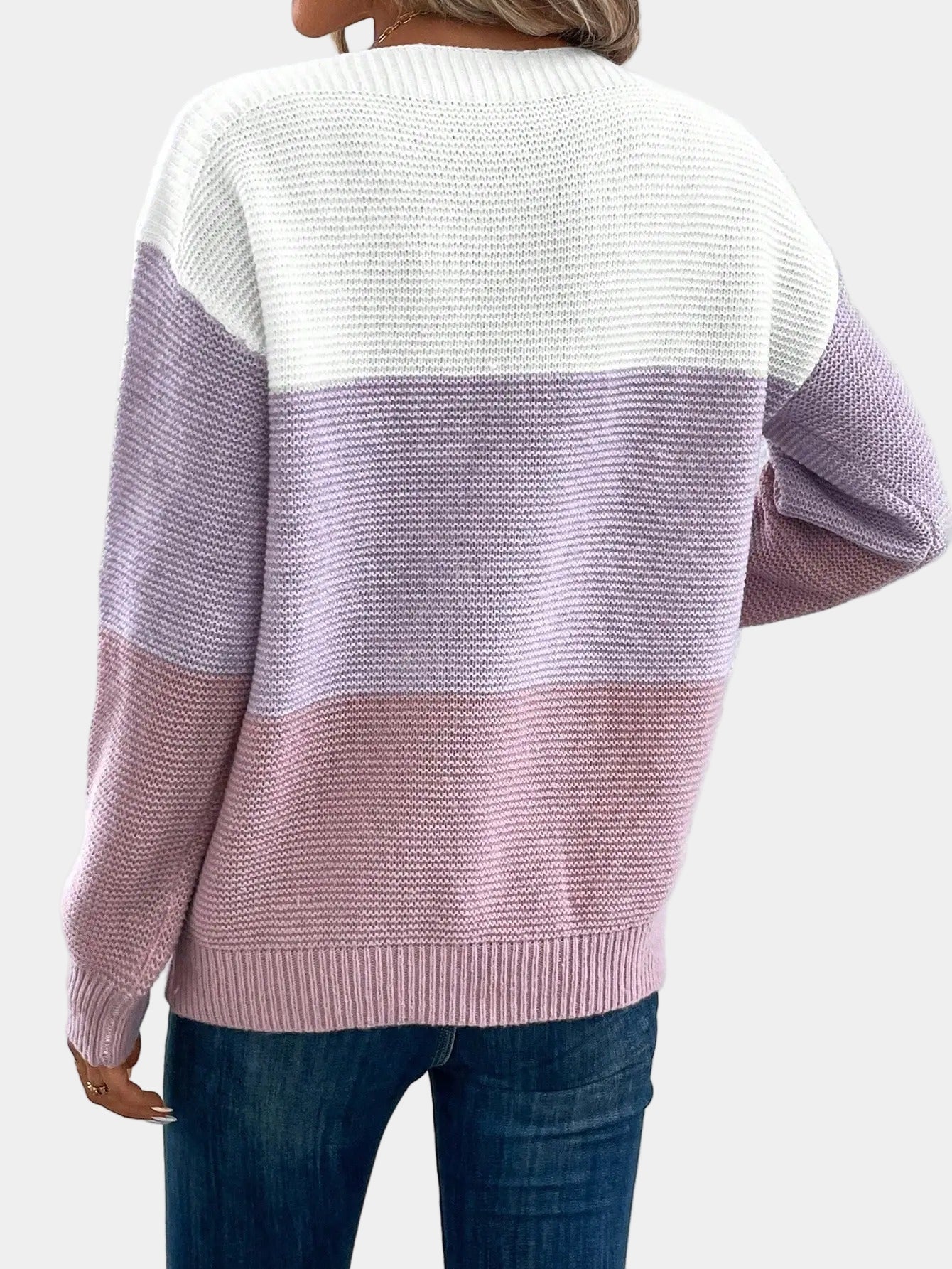 Cyraline | Stylowy sweter z dzianiny w stylu ombre