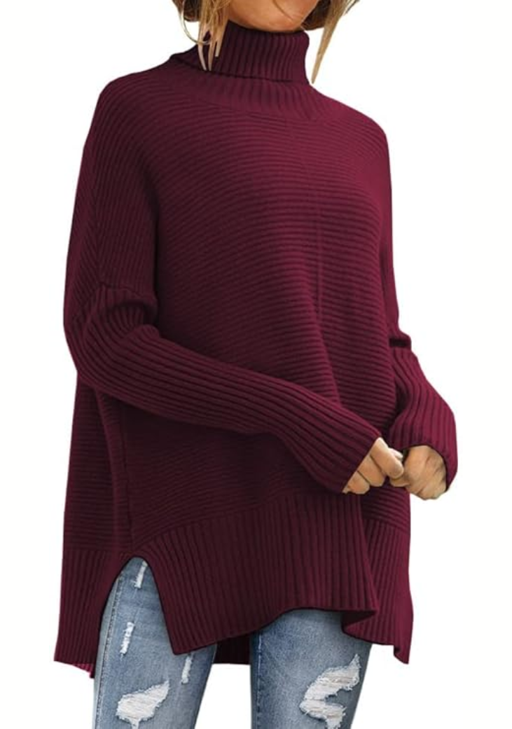 Megan | Elegancki sweter z golfem o luźnym kroju