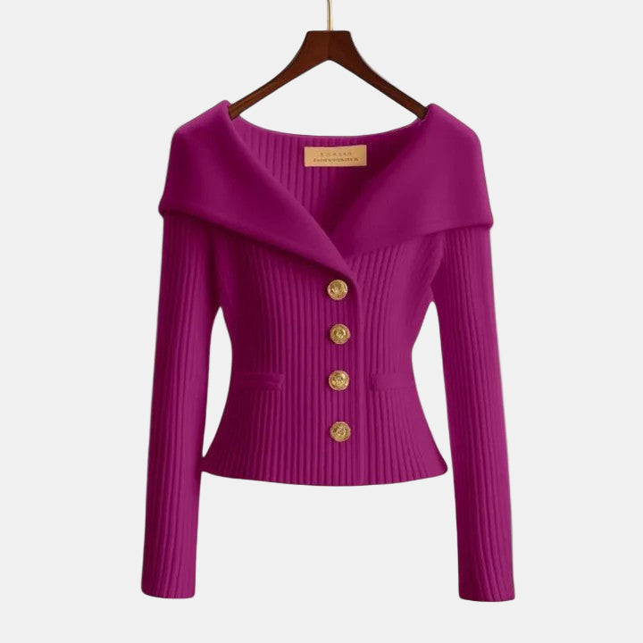 Elizabeth | Elegancki sweter rozpinany