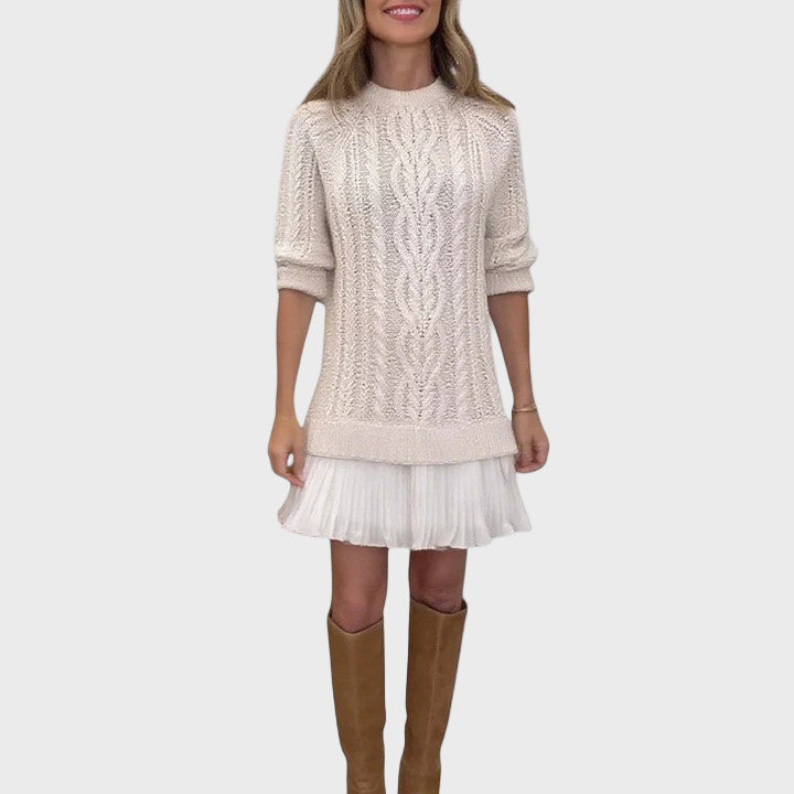 Vale | Elegancka sukienka sweterkowa