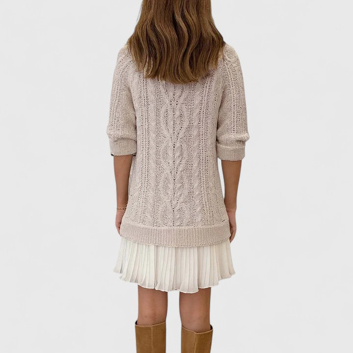Vale | Elegancka sukienka sweterkowa