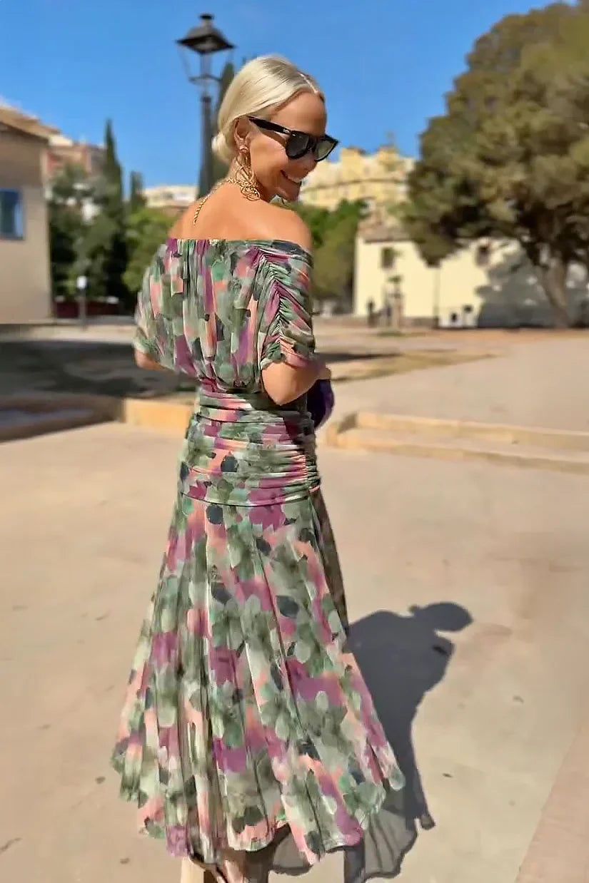 Louise | Elegancka sukienka wieczorowa z dekoltem w serek
