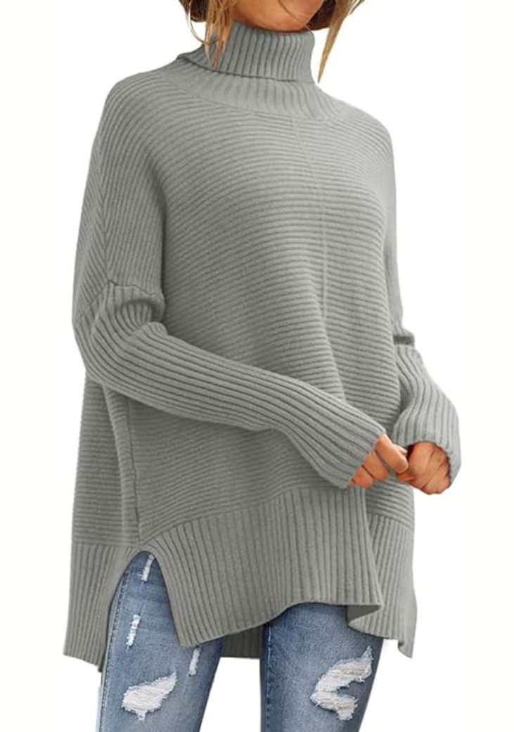 Megan | Elegancki sweter z golfem o luźnym kroju
