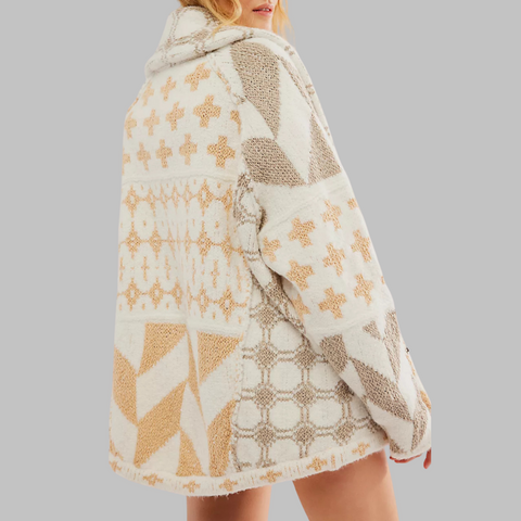 Evangelia | Elegancki sweter rozpinany