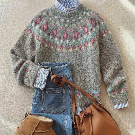 Eleanor | Sweter z dzianiny w stylu skandynawskim