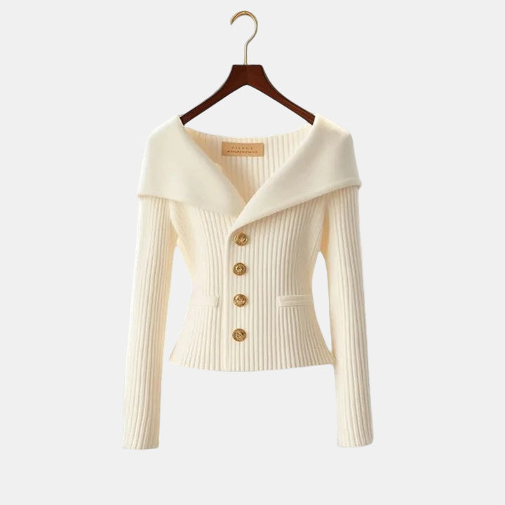 Elizabeth | Elegancki sweter rozpinany