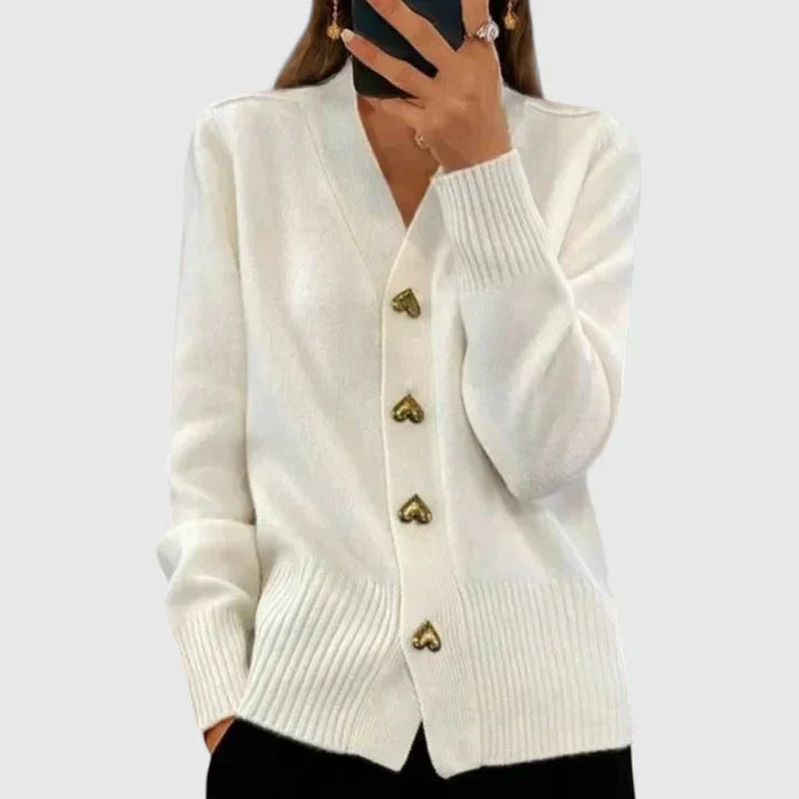 Lillyanne | Elegancki sweter rozpinany