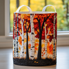 Mały / Pikowany kosz na pranie „Autumn Grove”