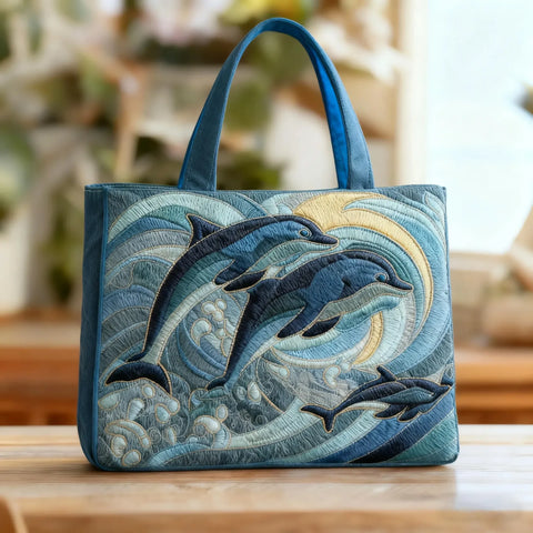 Ręcznie Wykonana Torba – Delfin Oceaniczny