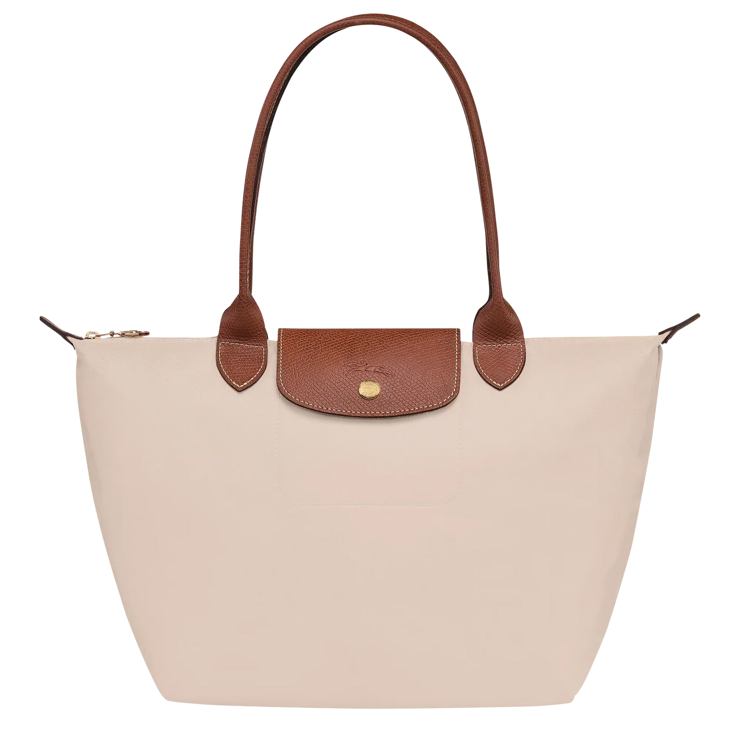 Longchamp – Srednia Torba Le Pliage, w Kolorze Papierowym