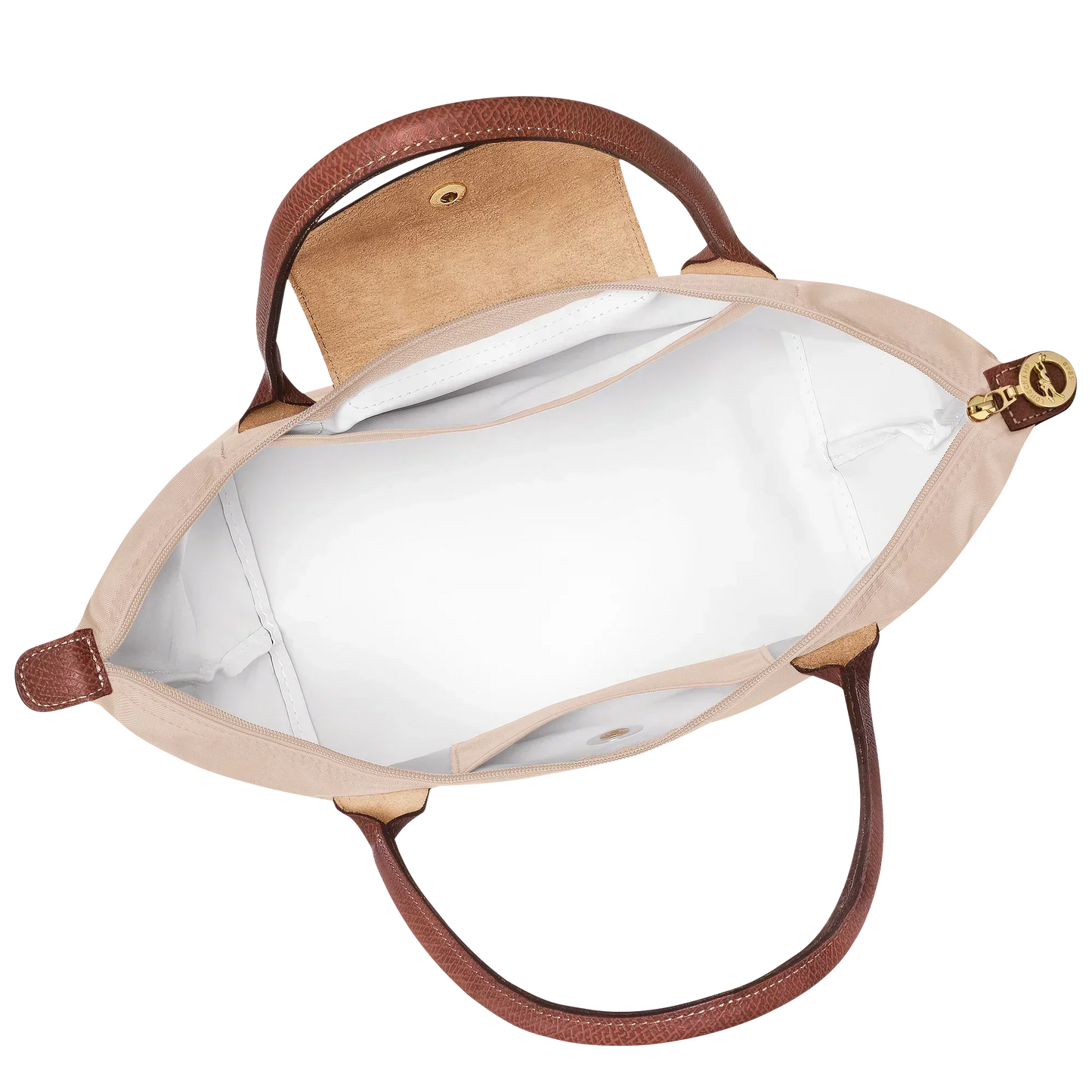Longchamp – Srednia Torba Le Pliage, w Kolorze Papierowym
