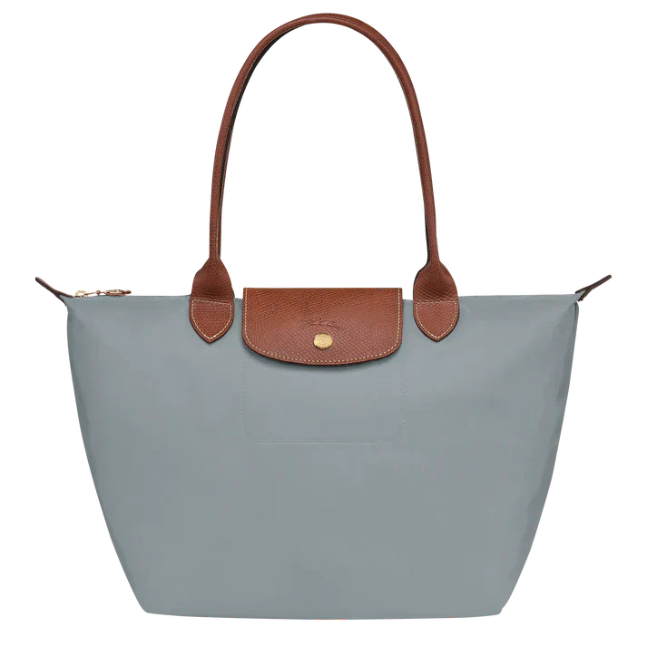 Longchamp – Srednia Torba Le Pliage, Kolor Stalowy