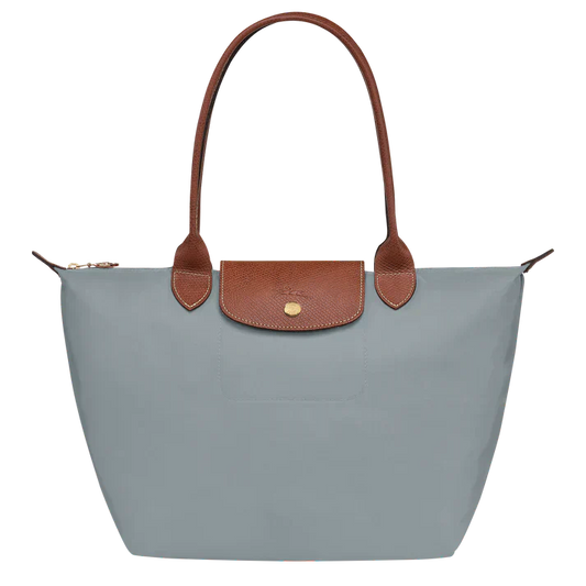 Longchamp – Srednia Torba Le Pliage, Kolor Stalowy