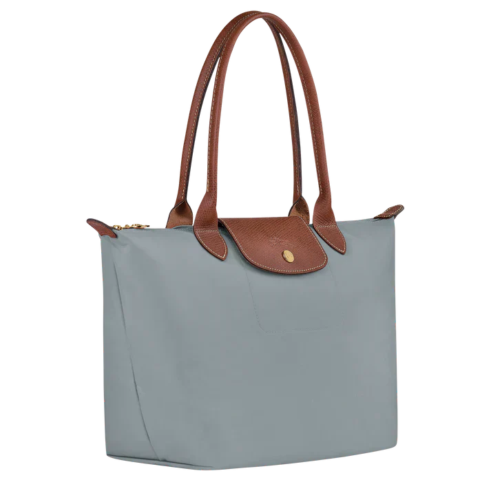 Longchamp – Srednia Torba Le Pliage, Kolor Stalowy