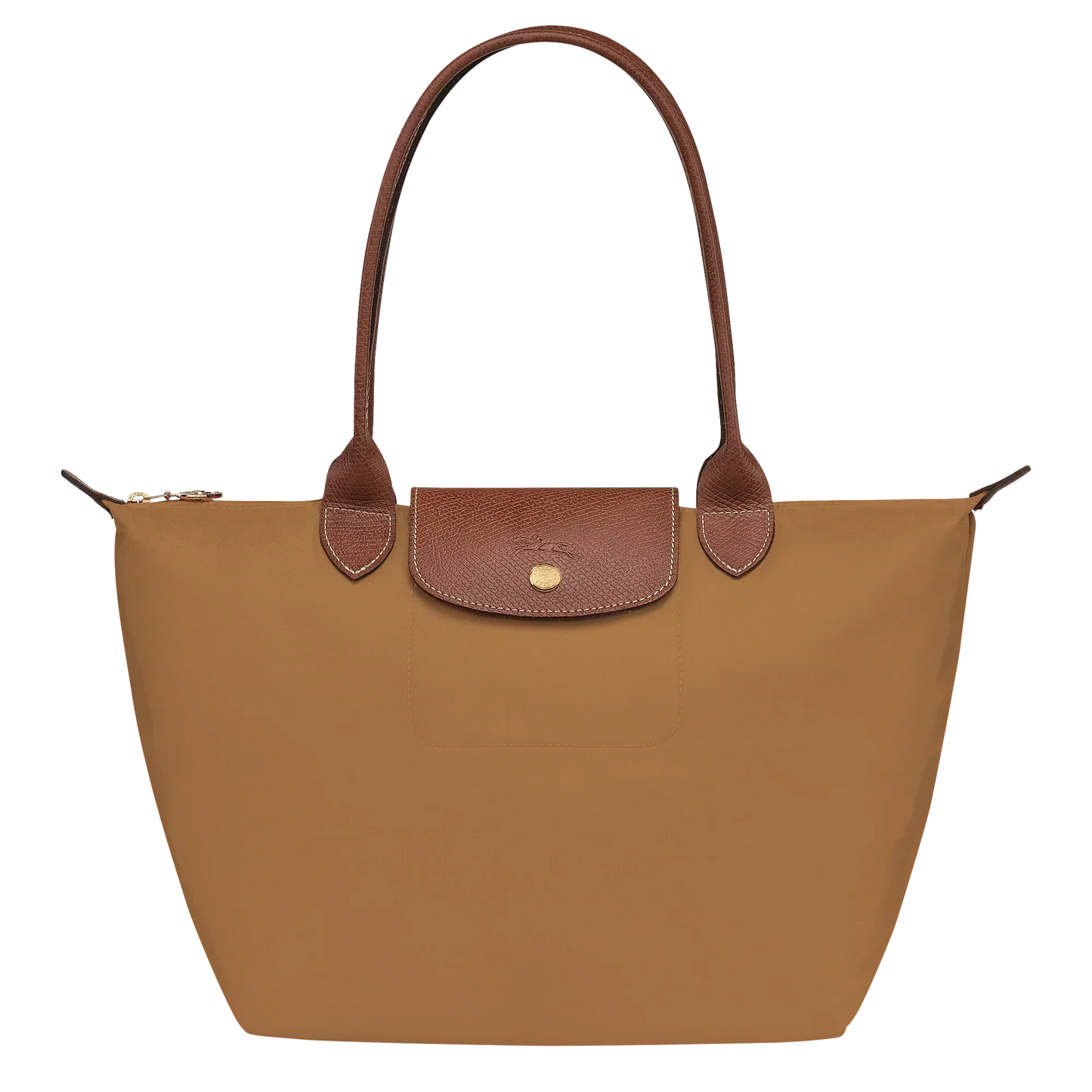 Longchamp – Srednia Torba Le Pliage, Kolor Jasnobrązowy