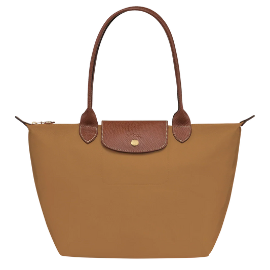 Longchamp – Srednia Torba Le Pliage, Kolor Jasnobrązowy