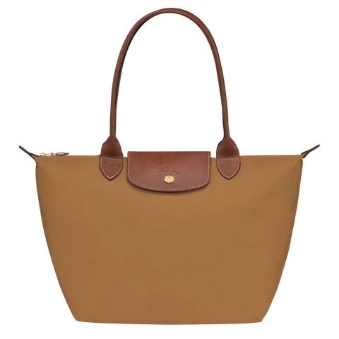 Longchamp – Srednia Torba Le Pliage, Kolor Jasnobrązowy