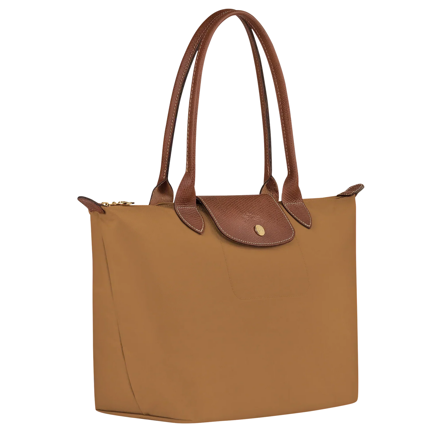 Longchamp – Srednia Torba Le Pliage, Kolor Jasnobrązowy