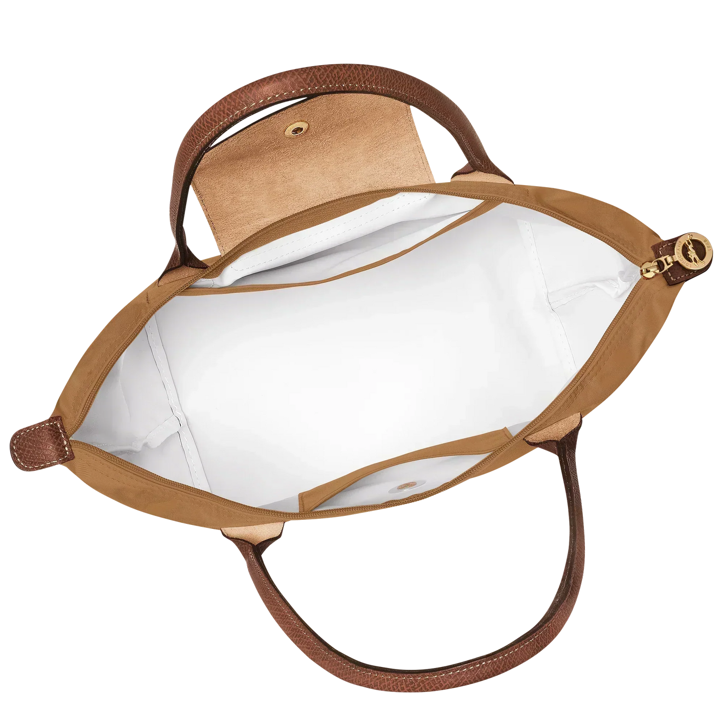 Longchamp – Srednia Torba Le Pliage, Kolor Jasnobrązowy