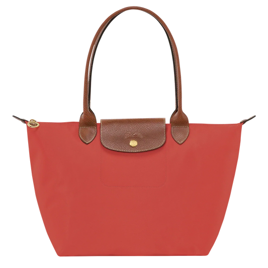 Longchamp – Srednia Torba Le Pliage, Kolor Pomidorowy