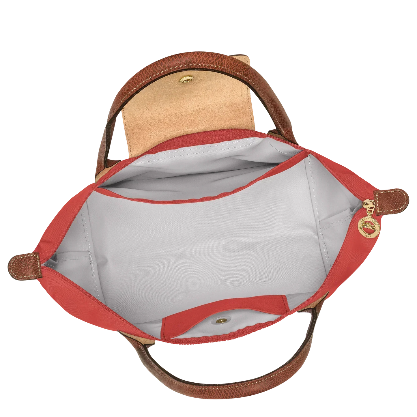 Longchamp – Srednia Torba Le Pliage, Kolor Pomidorowy