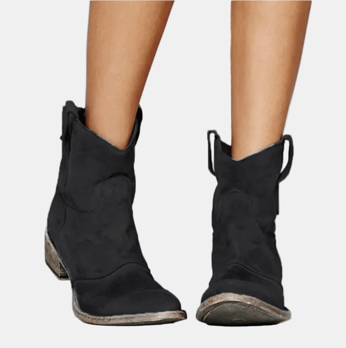 Annelise | Zamszowe buty w stylu westernowym