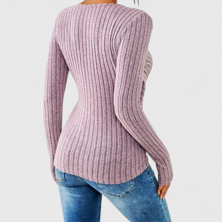Vera | Elegancka bluzka z marszczonym dekoltem