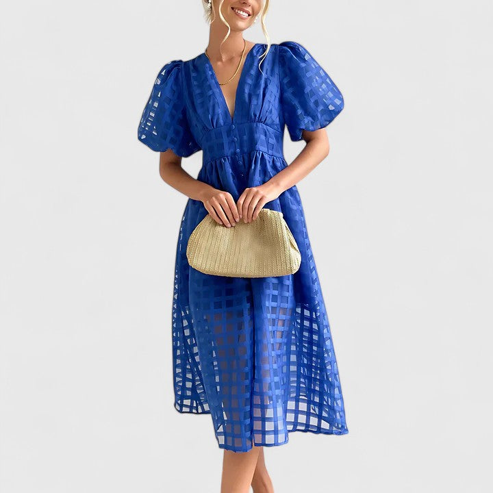 Elanqi | Elegancka sukienka o długości midi